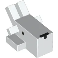 Animal Body Part, Goat Head 1 x 2 with Black Eyes and Nose Print