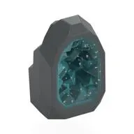 Geode / Rock with Trans-Light Blue Crystal Pattern