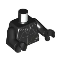 Torso Jumpsuit, Muscle Outline, Fanged Teeth Necklace print, Black Arms and Hands