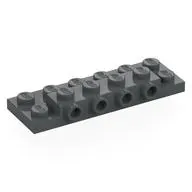 Plate Special 2 x 6 x 2/3 with 4 Studs on Side, 3 Support Walls on Bottom