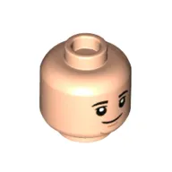 Minifig Head Kevin Malone, Closed Mouth Smile print