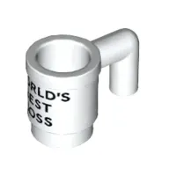 Equipment Cup / Mug with Black 'WORLD'S BEST BOSS' Print