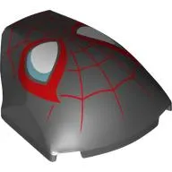 Large Figure Face 4 x 5 x 1 2/3 with Black and Red Spider-Man Face print