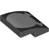 Brick Curved 2 x 2 x 2/3 with Round White Spider Head with Pincers Print