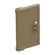 Door for Window Frame 1 x 4 x 3, Semicircular Handle Holes on Back