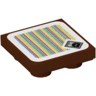 Tile Special 2 x 2 Inverted with Picture in Frame and Barcode Print (Sticker)