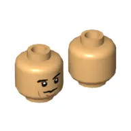 Minifig Head Dominic Toretto, Cheeck Lines, Neutral Print