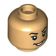 Minifig Head, Raised Eyebrows, Questioning Look/Smile print