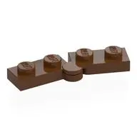 Hinge Plate 1 x 4 Swivel Top / Base - Hollow Clip [Complete Assembly]
