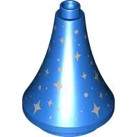 Duplo Building Roof Spire 3 x 3 x 3 with Silver Stars print