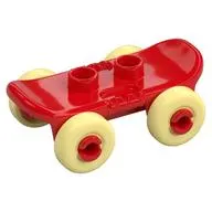 Duplo Skateboard with Bright Light Yellow Wheels