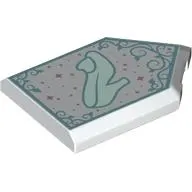 Tile Special 2 x 3 Pentagonal with Glass Shoe, Dark Turquoise Decorations print