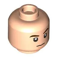 Minifig Head Jin, Dark Brown Eyebrows, Annoyed/Open Mouth Talking print