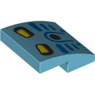 Brick Curved 2 x 2 x 2/3 with Takua Mask print