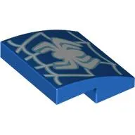 Brick Curved 2 x 2 x 2/3 with White Spider-Man Logo print