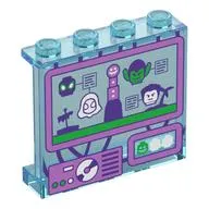 Panel 1 x 4 x 3 with Lavender Screen, Spider-Man, Green Goblin, Spider-Gwen print