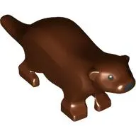 Animal, Otter, Black Eyes and Nose Print
