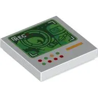 Tile 2 x 2 with Large Display Screen Showing Astronaut, Bionicle Cannon print