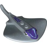 Animal, Stingray with Dark Purple Markings Spots print