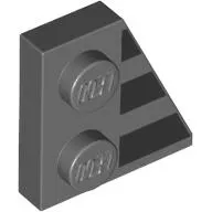 Wedge Plate 2 x 2 Right with 3 Black Stripes print