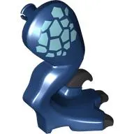 Animal Body Part, Dinosaur, Raptor Leg, Right with Black Claws, Metal Blue Markings print