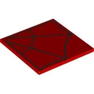 Tile 6 x 6 with Black Spider Webs print