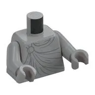 Torso, Statue, Robe/Toga, Button print, Light Bluish Gray Arms and Hands