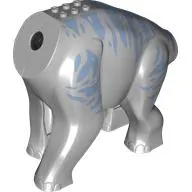 Animal Body Part, Dinosaur, Brachiosaurus Body with Sand Blue Markings print