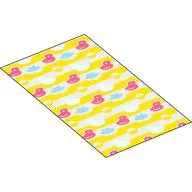 Duplo Blanket 50 x 90 with Pink Ducks, Yellow Water print