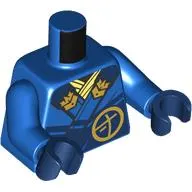 Torso, Robe, Dark Blue Trim, Gold Symbols print, Blue Arms, Dark Blue Hands