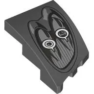 Brick Wedged, Curved 3 x 2 with Stud Notch Left with Headlights print
