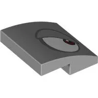 Brick Curved 2 x 2 x 2/3 with Right Eye Print