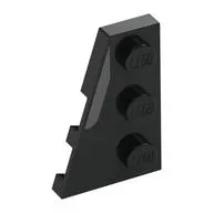 Wedge Plate 3 x 2 Left with Dark Bluish Grey Shape print