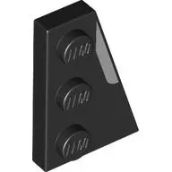 Wedge Plate 3 x 2 Right with Dark Bluish Grey Shape print