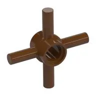 Technic Pin Connector Hub with 4 Bars at 90°, Through Pin Hole