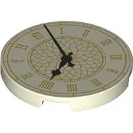 Tile Round 3 x 3 with Clock print