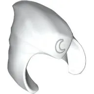 Hood / Cowl Pointed with Silver Crescent Moon print
