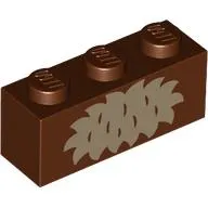 Brick 1 x 3 with Tan Fur print