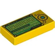Tile 1 x 2 with Control Panel, Buttons, Green Screen print