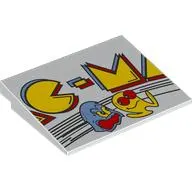 Brick Sloped 10° 6 x 8 with Yellow 'C-M' print