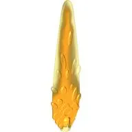 Flame / Vapor Trail 3 x 14 with Axle Hole and Bright Light Orange Marbled Center Pattern