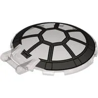 Dish 6 x 6 Inverted - No Studs with Handle with SW 8 Spoke Radial Cockpit Print