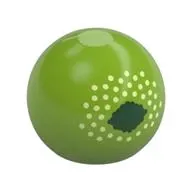 Technic Ball Joint, Dark Green Eye/Pupil print