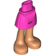 Minidoll Hips and Short Skirt with Nougat Legs, Bare Feet print