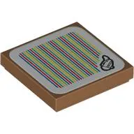 Tile 2 x 2 with Plane and Barcode Print (Sticker)