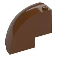 Brick Round Corner 5 x 5 x 3 1/3 Quarter Dome Top [Plain]