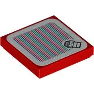 Tile 2 x 2 with Diddy Kong and Barcode Print (Sticker)