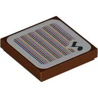 Tile 2 x 2 with Music Note and Barcode Print (Sticker)