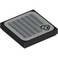 Tile 2 x 2 with Morton and Barcode Print (Sticker)