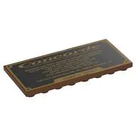 Tile Special 4 x 8 Inverted with Gold 'Concorde', Stats on Black Background print